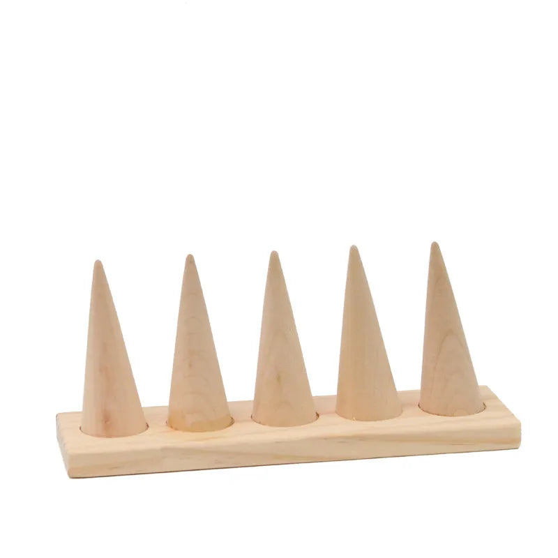 Solid Wood Creative Jewelry Display Props Earrings Rack Storage Bracelet Necklace Display Jewelry Rack Set
