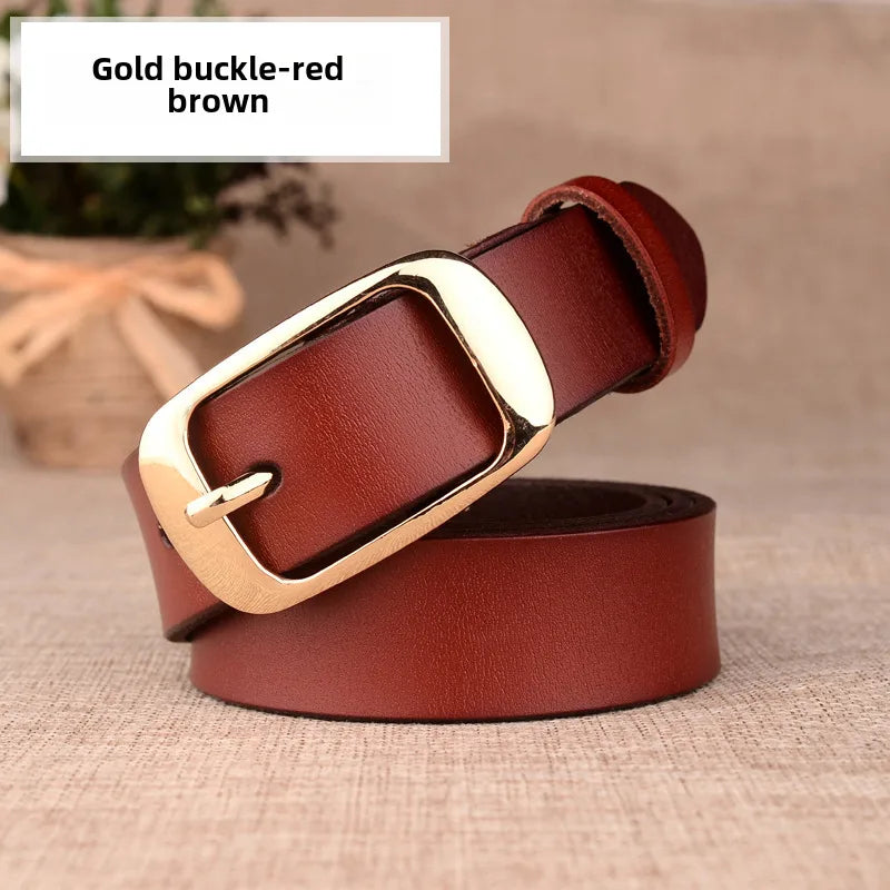women's leather belt genuine leather women's leather casual belt decoration fashion all-matching  wholesale delivery