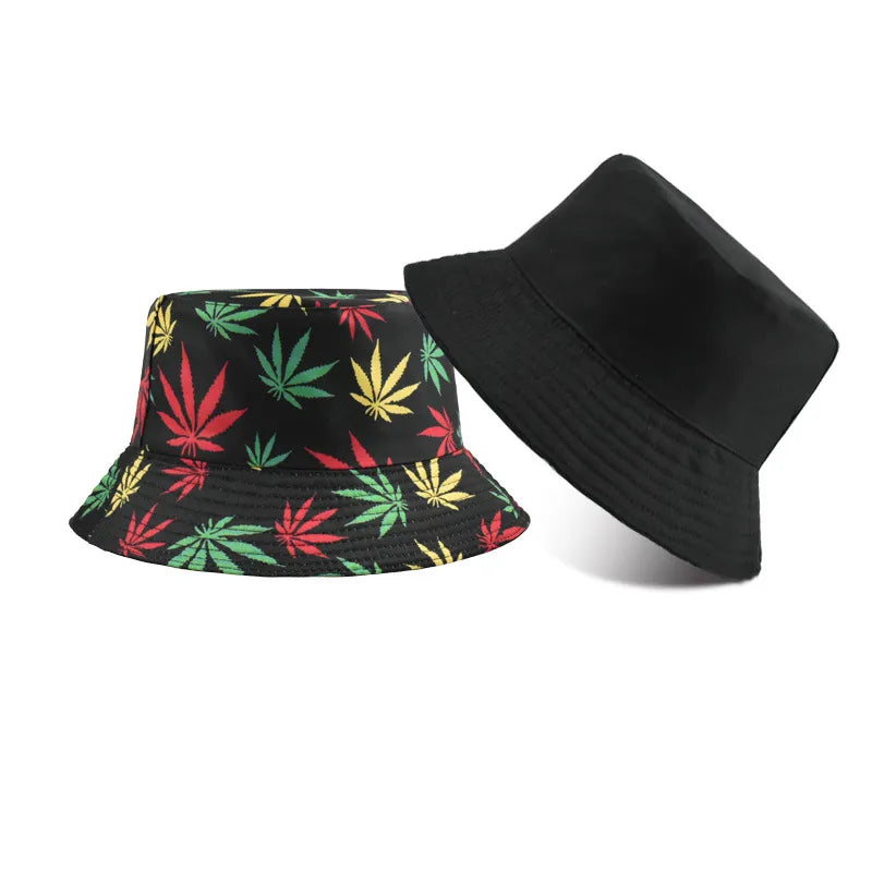 women's simple style solid color flat eaves bucket hat