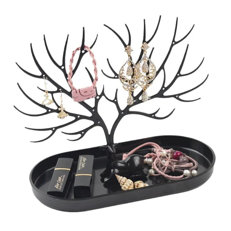 New Small Deer Antler Shaped Jewelry Storage Box Bracelet Earring Necklace Display Stand Organizer For Jewelry Accessories