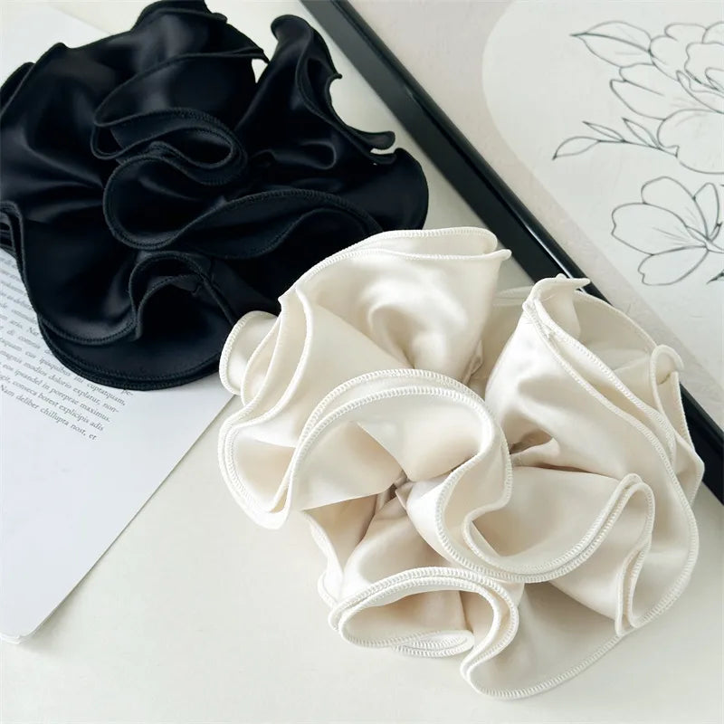 Elegant Lady Affordable luxury style Women's Solid Color Cloth Hair Tie