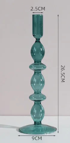 Simple Style Solid Color Glass candlestick