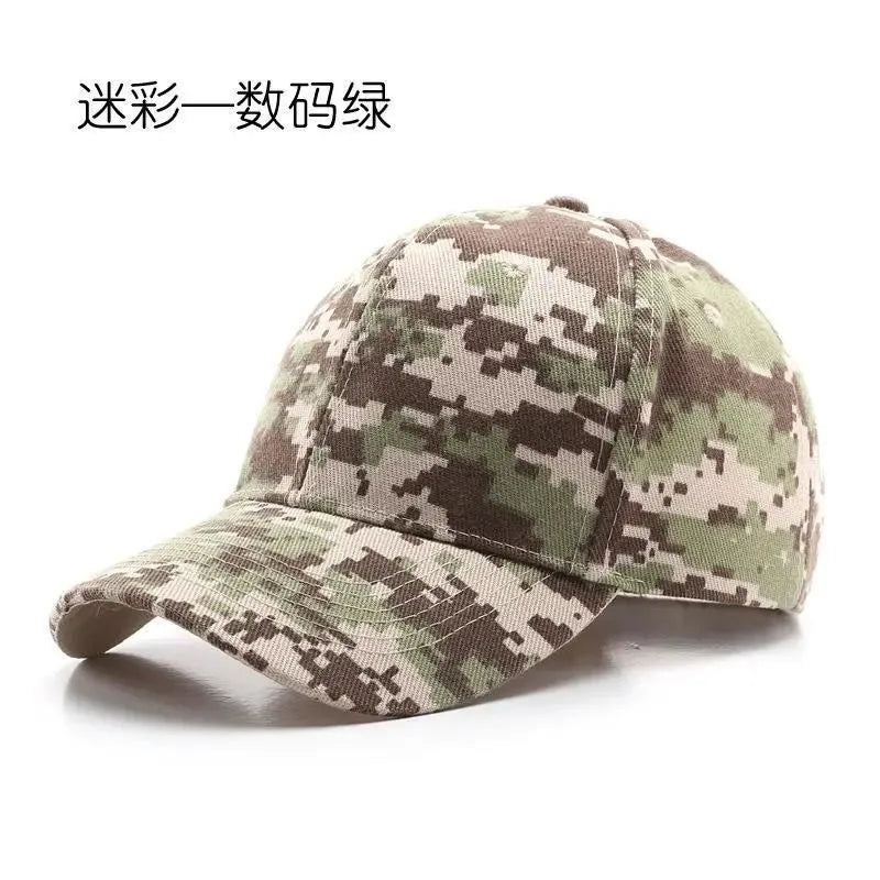 Outdoor Sports Sun Protection Hats Men's Tactical Military Camping Mountain Climbing Fishing Baseball Caps Digital Camouflage
