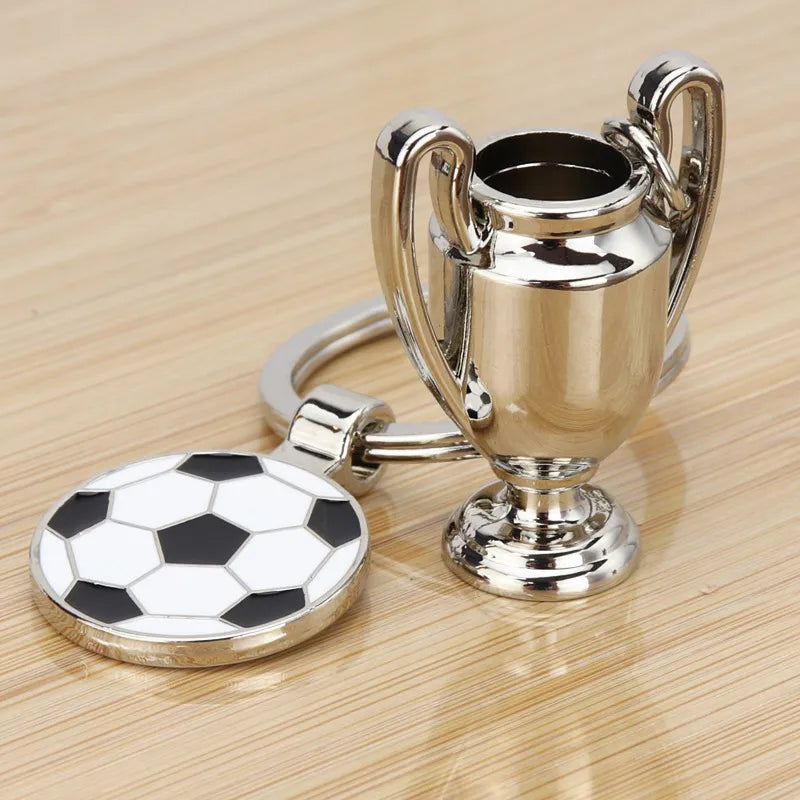fashion football alloy unisex keychain 1 piece