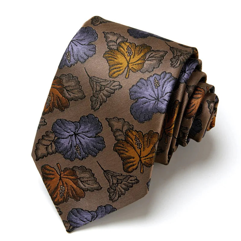 casual geometric waves polyester polyester yarn men's tie