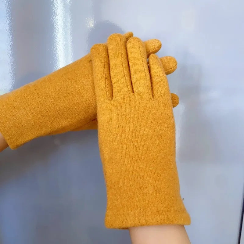 Women's Basic Lady Simple Style Bow Knot Gloves