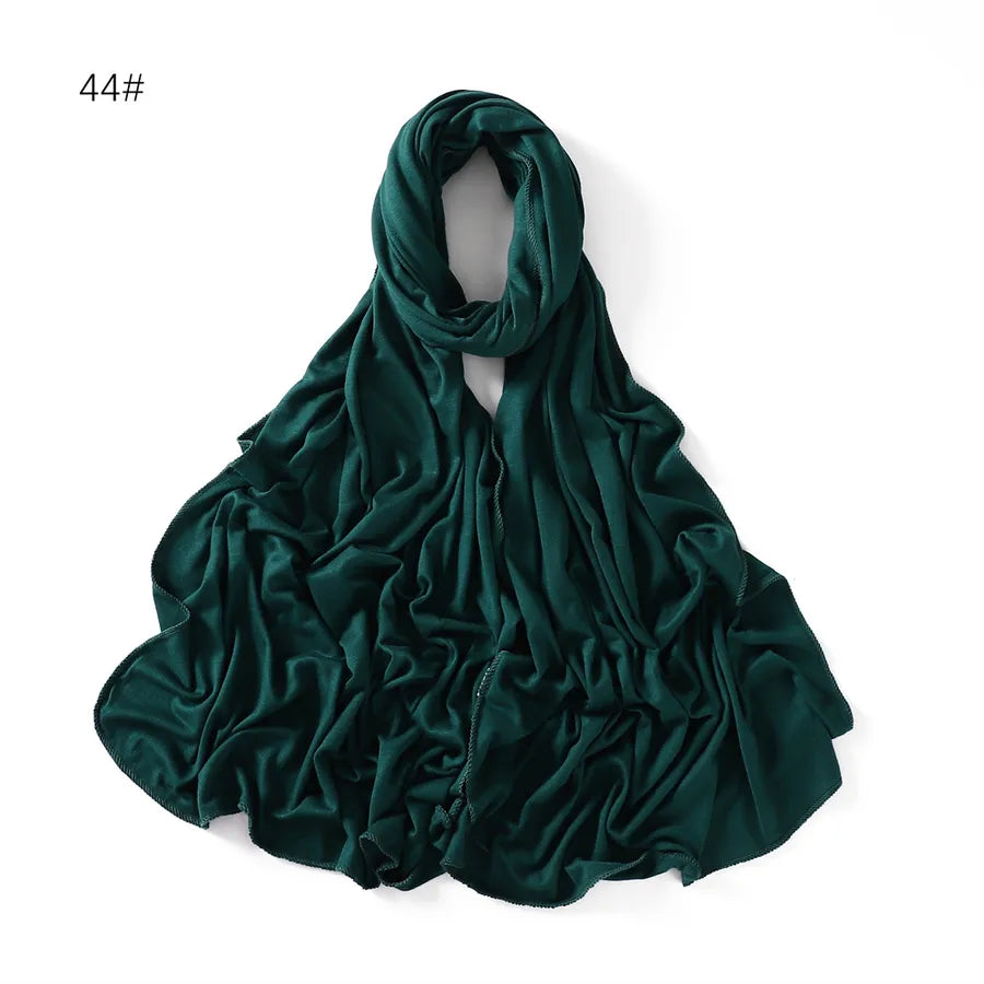 women's basic solid color mercerized cotton modal cotton linen scarves
