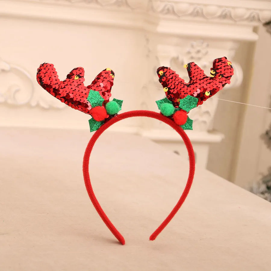 Christmas Cute Snowman Antlers Elk Nonwoven Party Festival Hair Band Costume Props Party Accessories