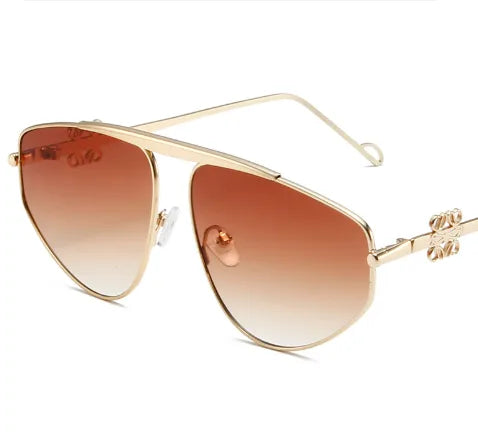Hawaiian Tropical Geometric Ac Polygon Full Frame Women's Sunglasses