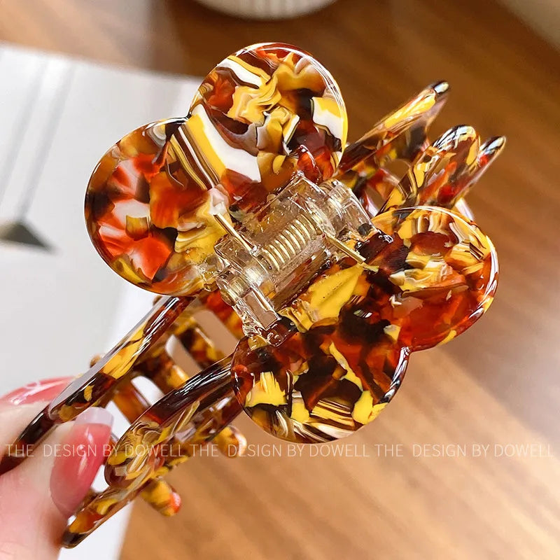 Dove Acetate Board Heart Shaped Hair Clip New High End Feeling Women's Hair Accessories Shark Bite Hair Styling Clip