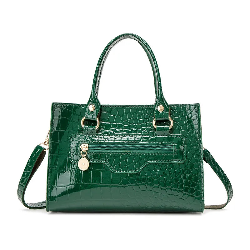 Fashion Alligator Print Handbag  Summer Trendy Personalized Messenger Bag New Style Western Style Lady Bag Birkin Bag Women