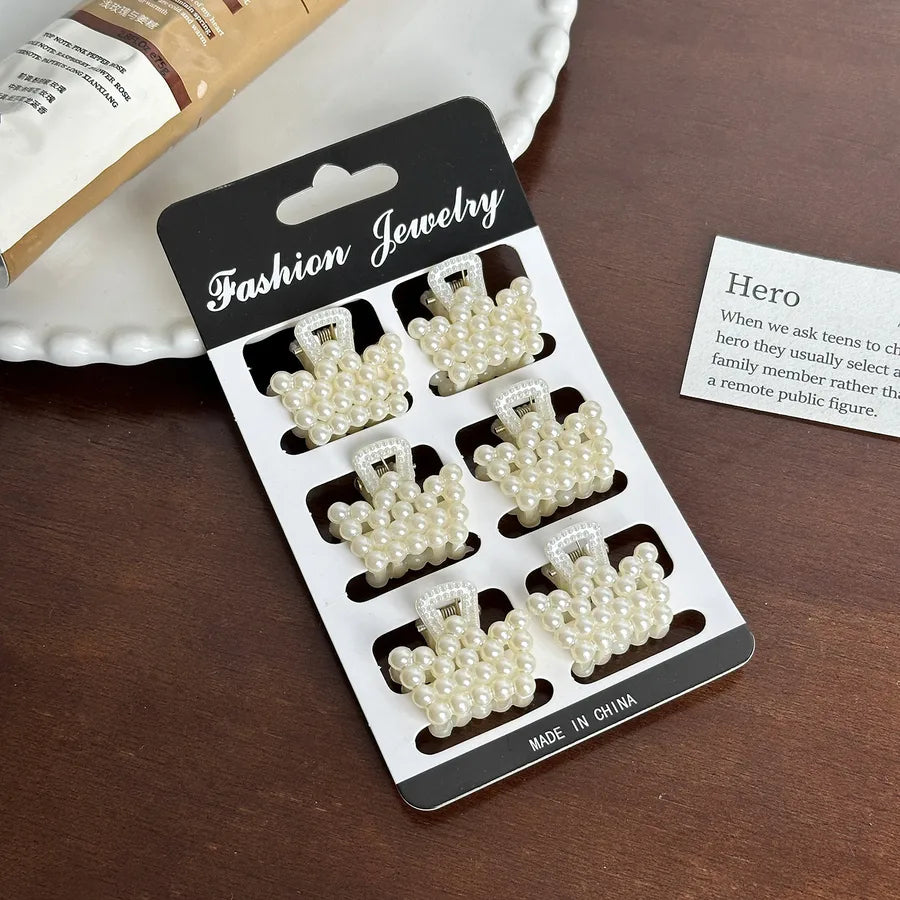 Duowei Jewelry New Version Mini Pearl Hair Accessories Small Elegant Hair Accessories Versatile Bangs Hair Clips Shower Hair Clips