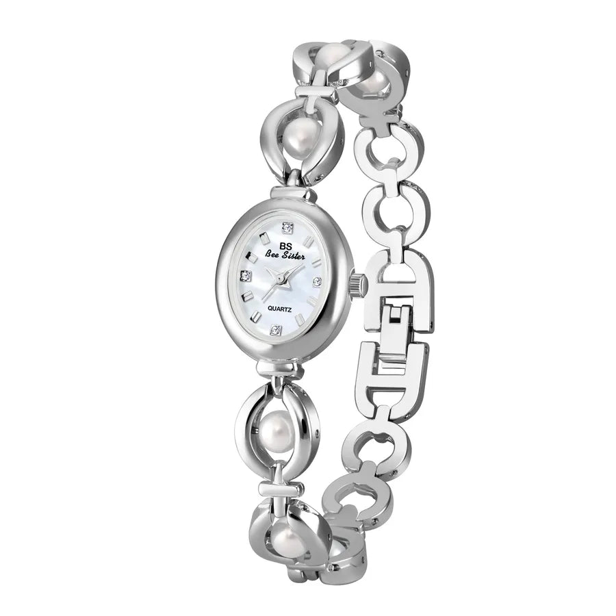 Simple Style Classic Style Solid Color Jewelry Buckle Quartz Women's Watches