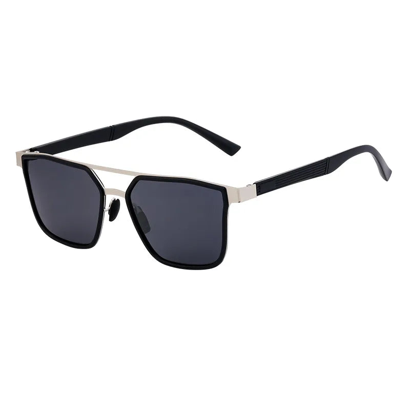 Streetwear Color Block Tac Square Full Frame Men's Sunglasses