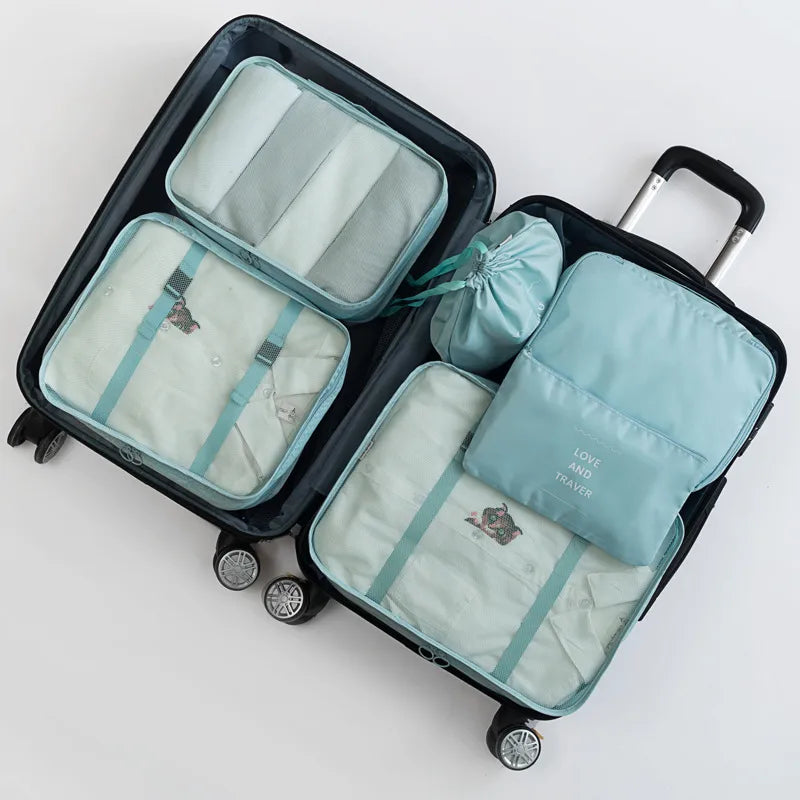 casual solid color cloth storage bag