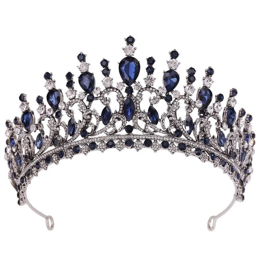 H1349  Bestselling Forest System Hair Accessories Headband Leaf Embedded Crystal Baroque Wedding Bride Vintage Crown