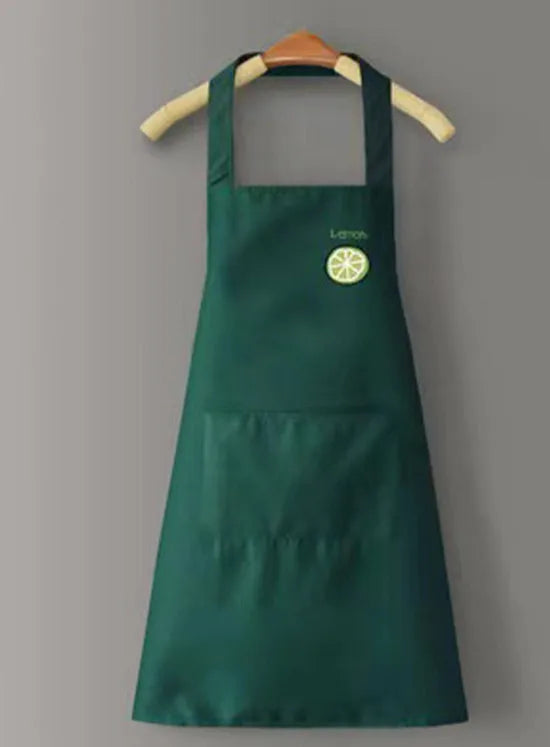 casual solid color pvc apron 1 piece