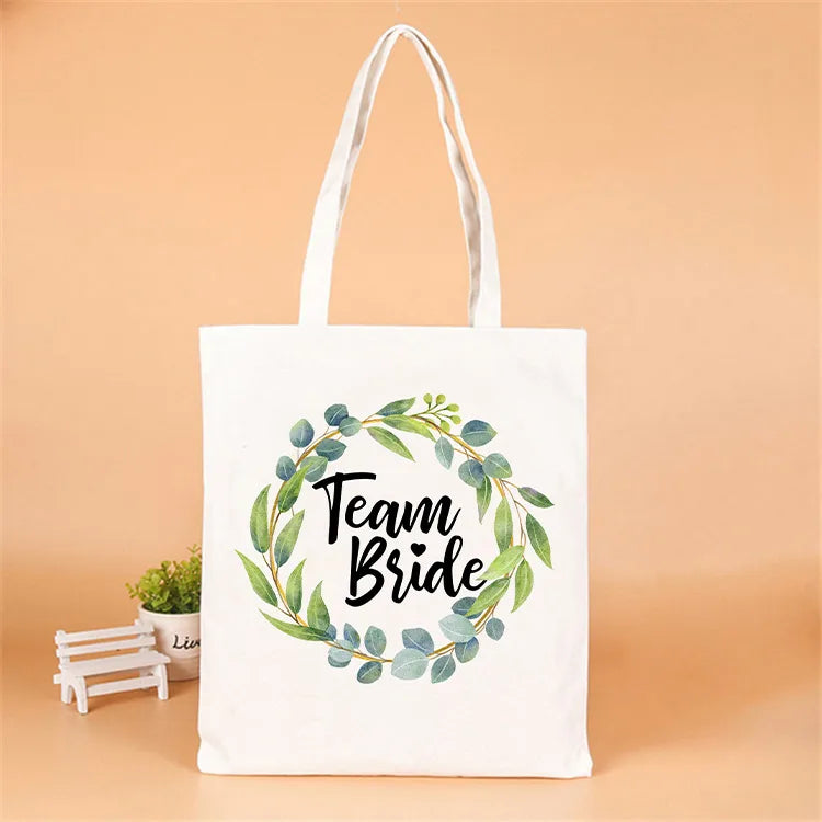 letter linen party gift bags