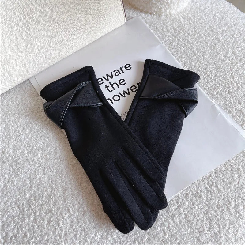 Women's Casual Elegant Solid Color Gloves