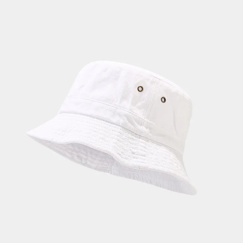 women's elegant basic simple style solid color patchwork flat eaves bucket hat