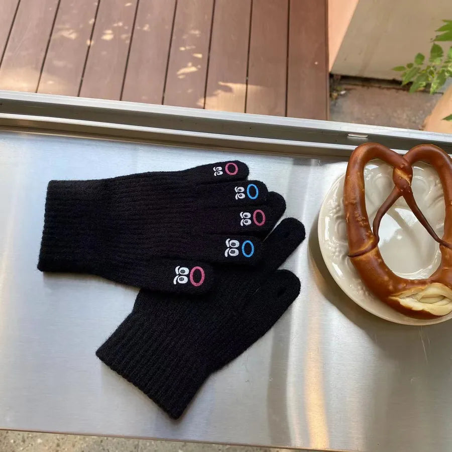 women's classic style solid color gloves 1 set