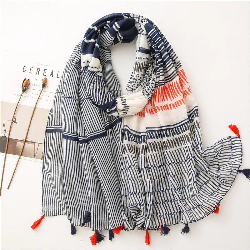 new scarf retro stitching bohemian cashew print silk scarf sunscreen yiwu wholesales