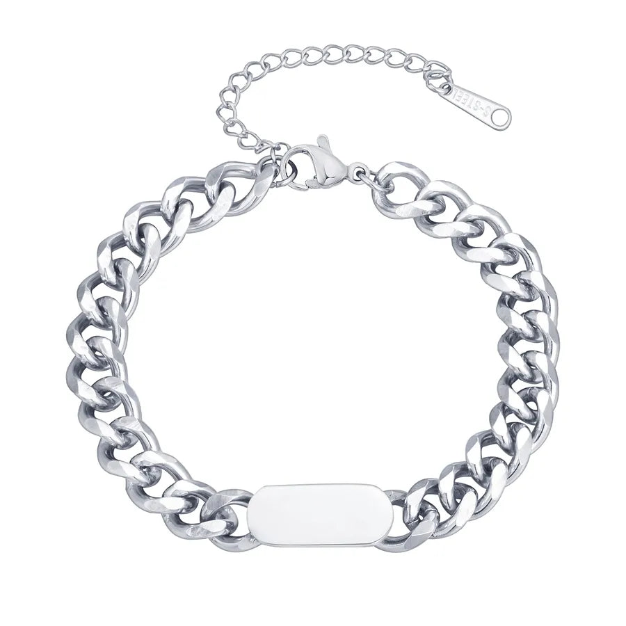 Vintage Style Classic Style Geometric 304 Stainless Steel Men's Bracelets Men Chain Bracelets