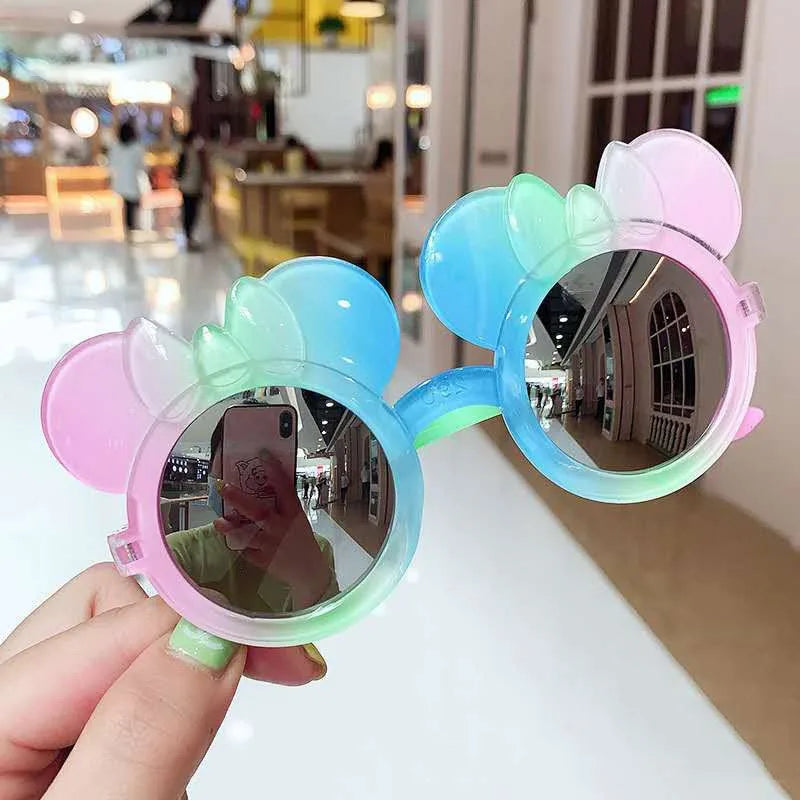 Children's Sunglasses, Cute Princess Fashion Gradient Cartoon Sunglasses for Boys and Girls, Colorful Sun Protection and Trendy Glasses