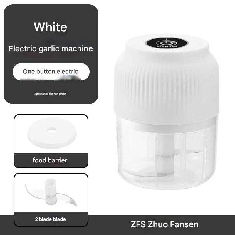 Electric Garlic Beater Rechargeable Garlic Beater Household Garlic Mashed Artifact Small Auxiliary Food Cooking Machine Garlic Pull