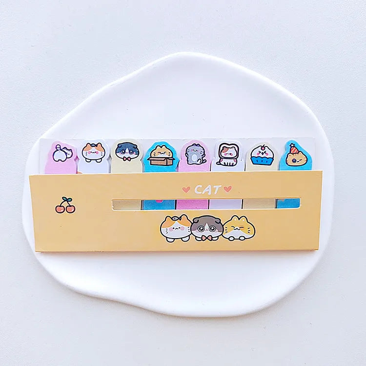 japan and south korea stationery cute regimented rows notes sticky notes notes left note sticker stick label learning classification notes