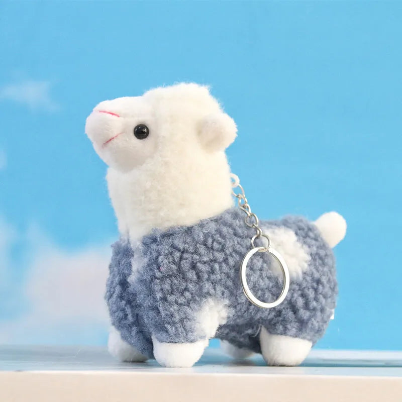 Cute Alpaca Pendant Plush Toy Small Alpaca Doll Pendant Doll Wedding Drop Doll Lamb Doll