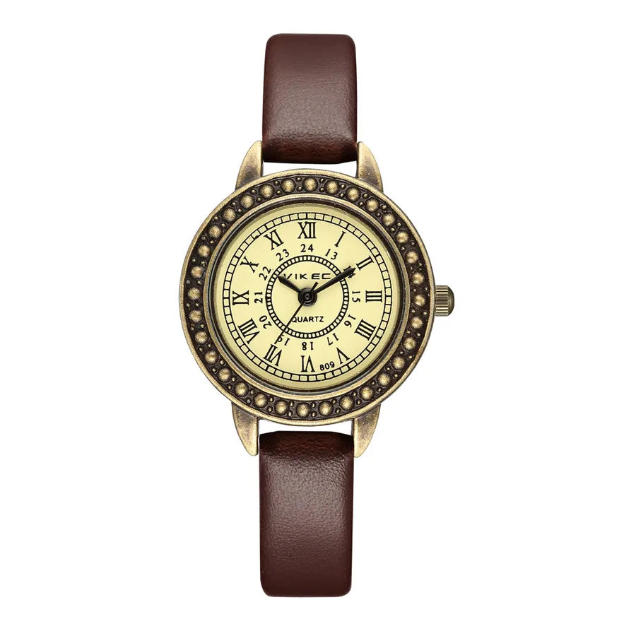 Retro Letter Buckle Quartz Women's Watches