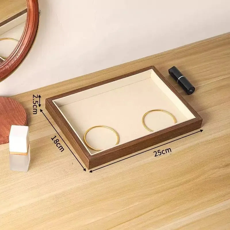 High-End Retro Bead Tray Large Capacity Necklace Bracelet Storage Earring Display Titanium Steel Jewelry Organizer Box