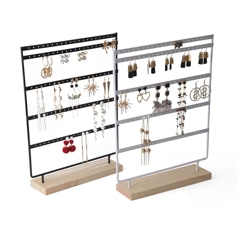 Feather Earring Bracket Earring Rack Jewelry Rack Storage Rack 5-Layer 100 Holes Earring Rack Jewelry Rack