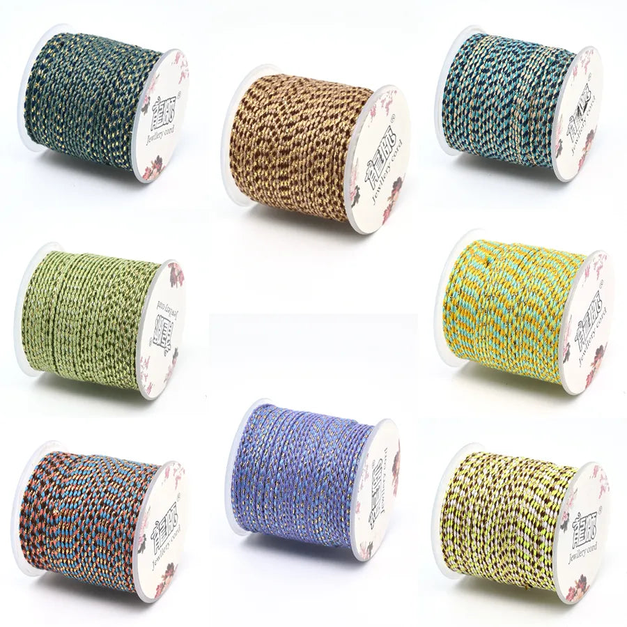 1 Roll/Package Cotton Polyester  Wire Diameter: 2mm Jewelry Accessories