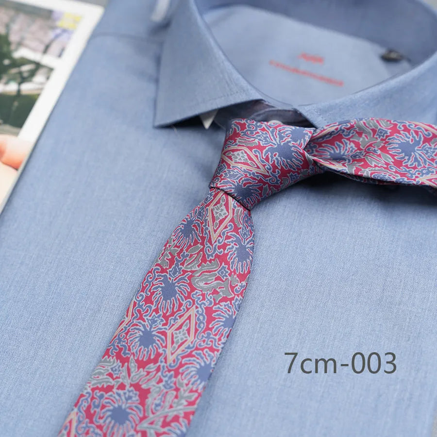 Casual Ditsy Floral Rhombus Polyester Yarn Men's Tie
