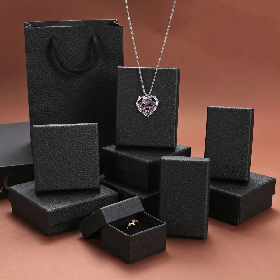 1 Piece Paper Classical Daily Solid Color Jewelry Boxes