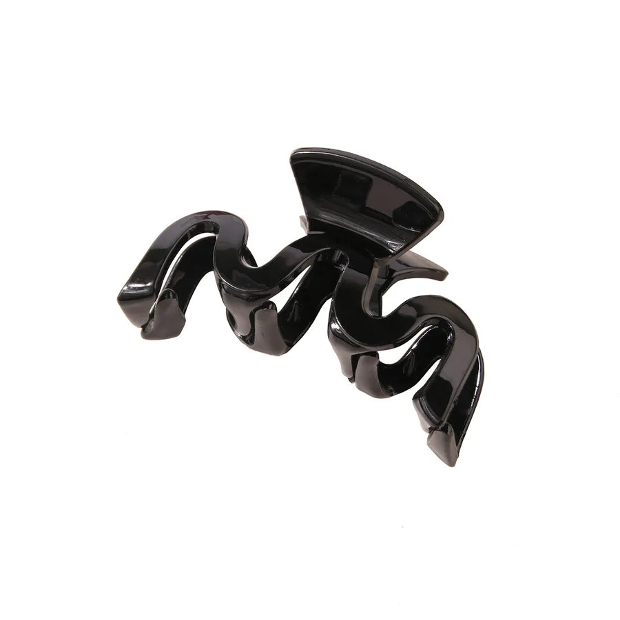 women's lady solid color resin stoving varnish hair claws