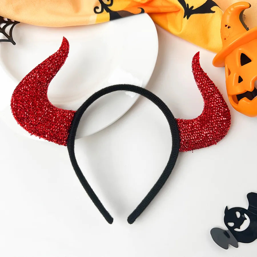 Halloween Party Festive Women's Hair Accessories Spider Web Bat Headband Atmosphere Feeling Hair Clip Pumpkin Skull Design