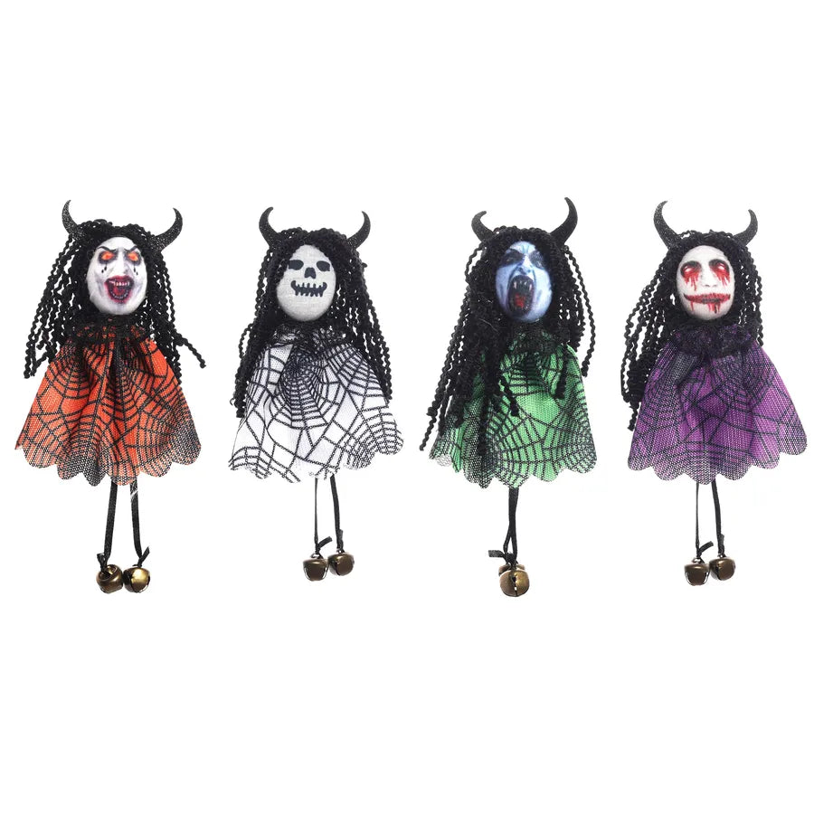 halloween funny color block cloth masquerade carnival decorative props
