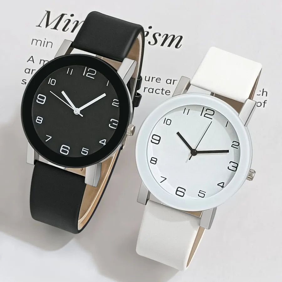 new casual simple digital scale men's watch men's belt quartz men's watch watch  wholesale