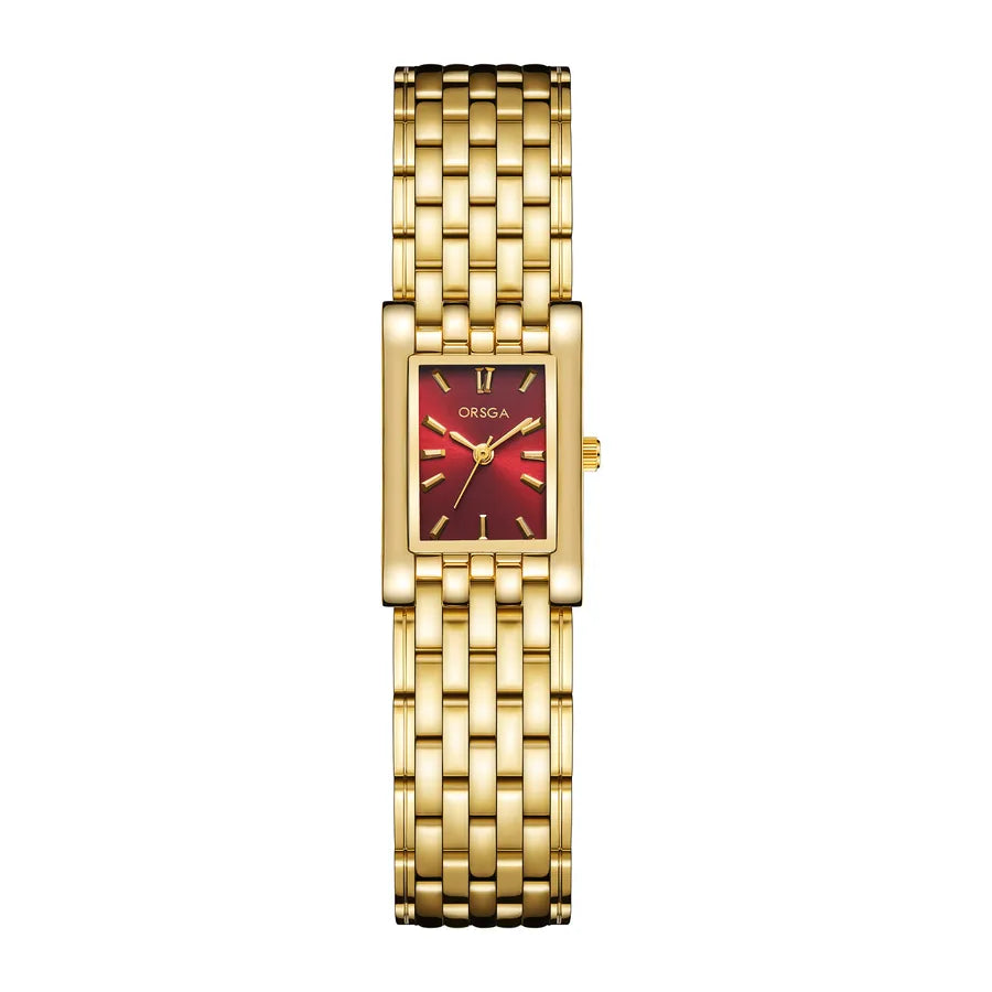 Retro Classic Style Geometric Single Folding Buckle Quartz Watch Women's Watches