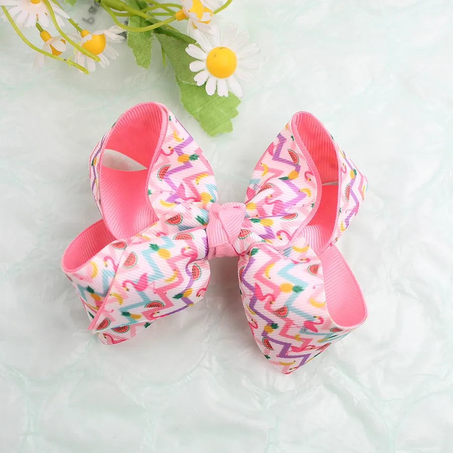 Summer National Day Fruit Bow Hairpin Flamingo Pineapple Bow   Spring New