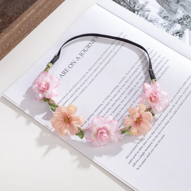 Sweet Women's Flower Cloth Hair Band wreath