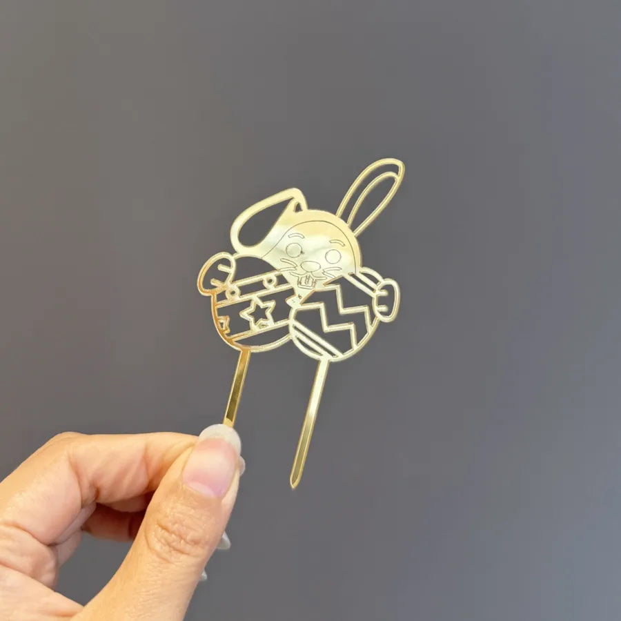 Easter Birthday Cute Rabbit Letter Acrylic Party Birthday Cake Decorating Supplies Party Supplies Cake Decorating Supplies 1 Piece