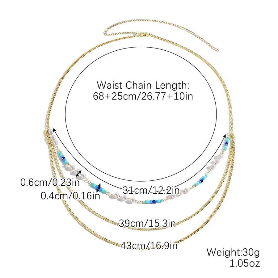 24  Hot Body Chain  Fashion Jewelry Love Waist Chain Sexy High-end Bikini Clothing Accessories