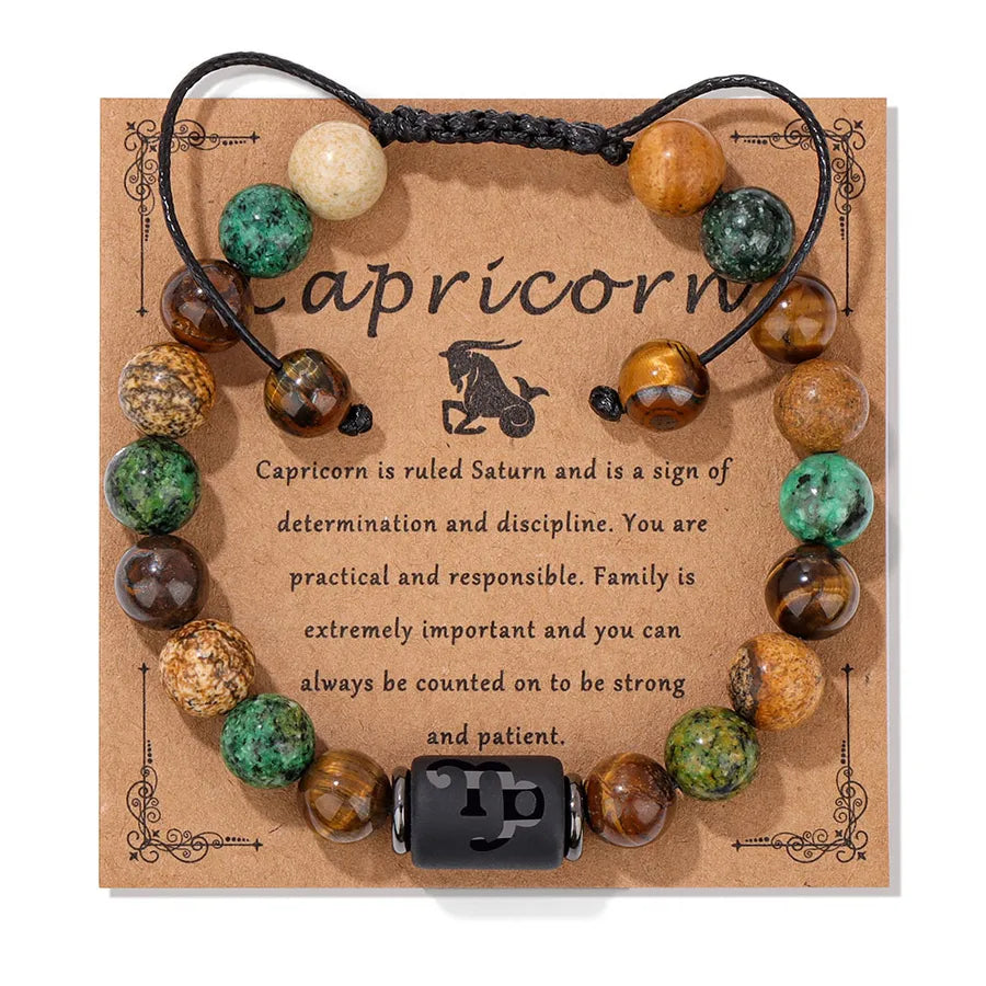 Simple Style Constellation natural stone Bracelets In Bulk