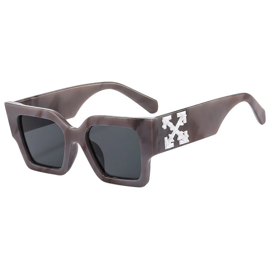 Basic Simple Style Geometric Ac Square Full Frame Men's Sunglasses