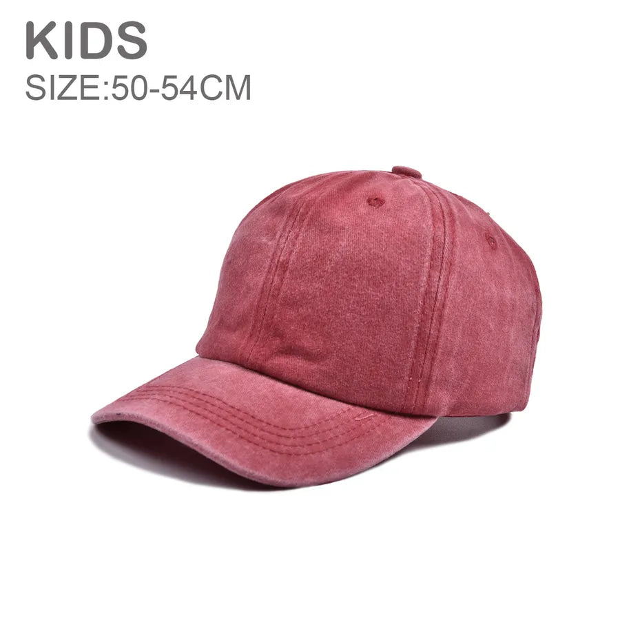 Children Unisex Streetwear Solid Color Baseball Cap