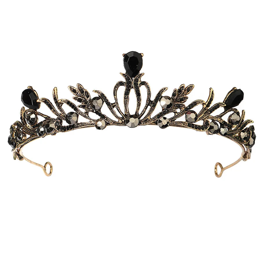 korean new alloy rhinestone bridal crown wedding jewelry wholesale nihaodropshipping